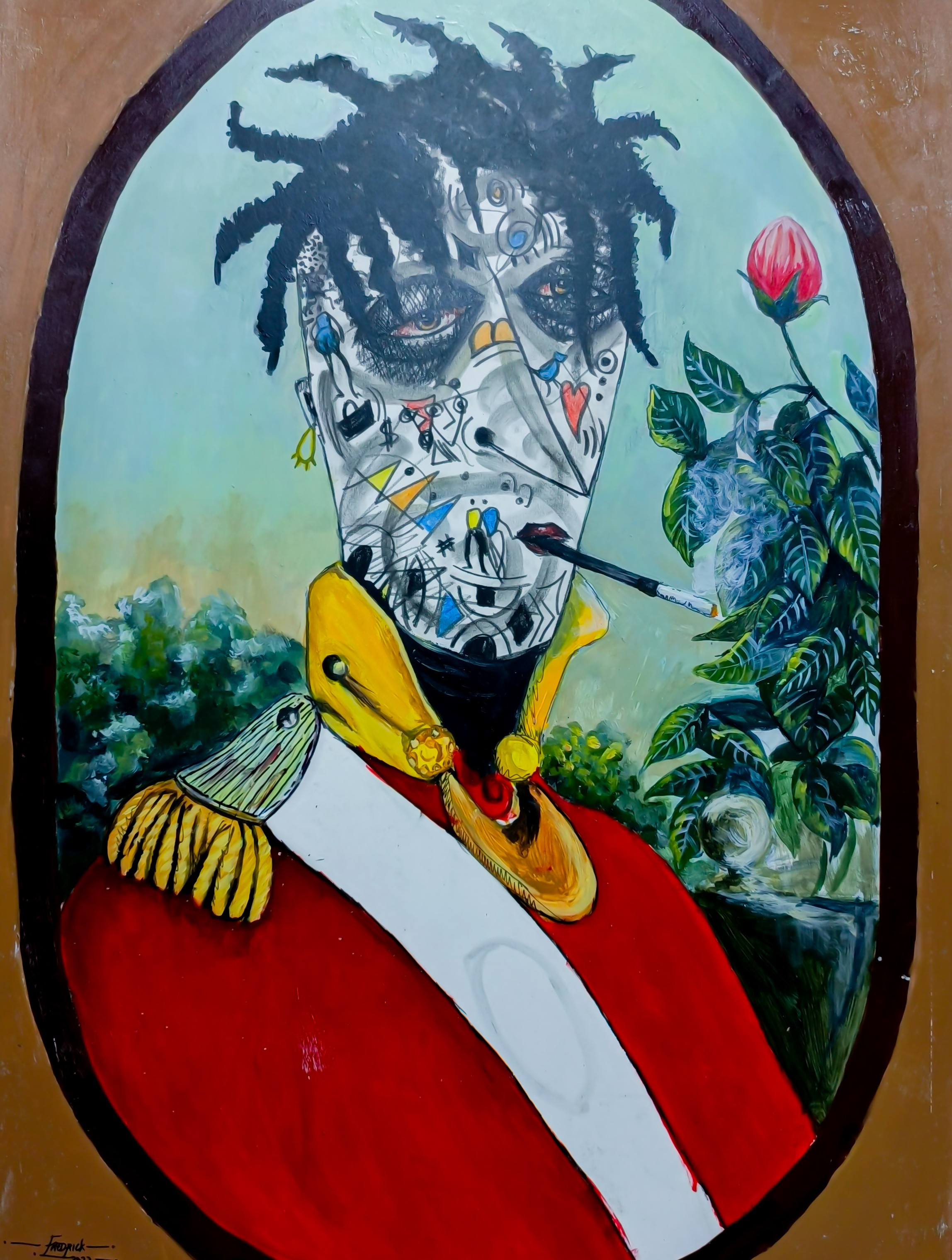 Fredrick Idele, Solitude 2 - 21st Century, Contemporary, Neo-Expressionism, Mixed Media, Africa Fredrick Idele, Solitude 2 - 21st Century, Contemporary, Neo-Expressionism, Mixed Media, Africa