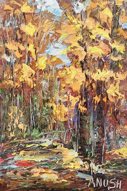 Painting, Rustling Golden Leaves, Anush Emiryan