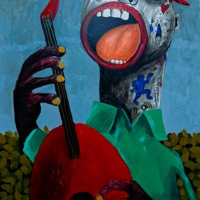 Gemälde, Rhythm of Hope - 21st Century, Contemporary, Neo-Expressionism, Mixed Media Music, Fredrick Idele