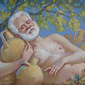 Gemälde, In the shade, Butkovsky Nikolai