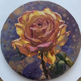 Peinture, Portrait of yellow rose, Nadezda Stupina