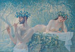 Gemälde, Flute sounds, Butkovsky Nikolai