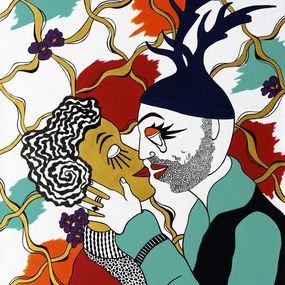 Gemälde, Le baiser, Agnès Salle