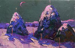 Gemälde, Month night, Ivanyuk Oleksiy