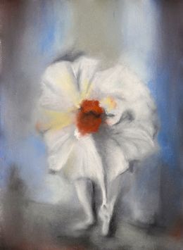 Painting, Orange Flower l, Kerstin Paillard
