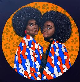 Gemälde, Sisterhood 1 (Love and Strength), Oyeleye Feranmi