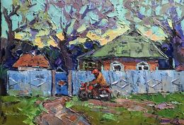 Gemälde, Near the courtyard, Ivanyuk Oleksiy