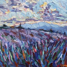 Gemälde, Windy day in Provence, Genia Sheyn