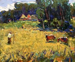 Gemälde, In the meadow, Oksana Ivanyuk