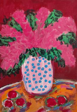 Painting, Enjoying my summer morning, Natalya Mougenot