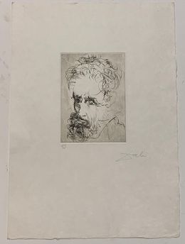 Drucke, Portrait de Michel Ange, Salvador Dali