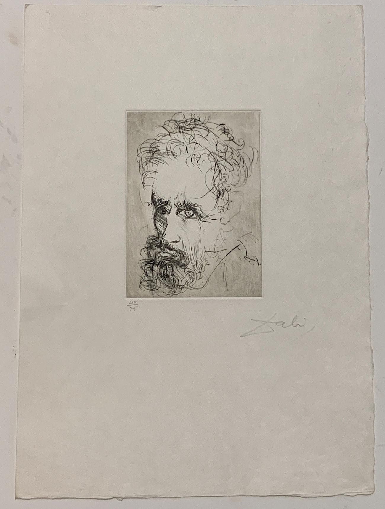 Salvador Dali, Portrait de Michel Ange Salvador Dali, Portrait de Michel Ange