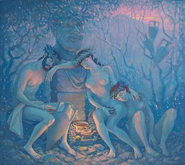 Gemälde, Dawn, Butkovsky Nikolai