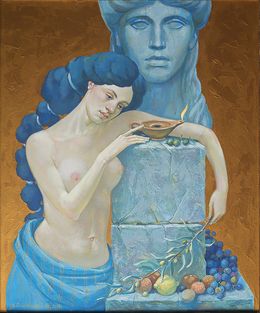 Gemälde, Communicating with the gods, Butkovsky Nikolai
