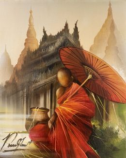 Gemälde, Little monk, Raymond Poulet