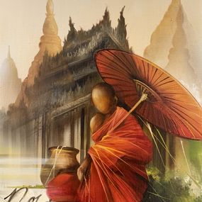 Peinture, Little monk, Raymond Poulet