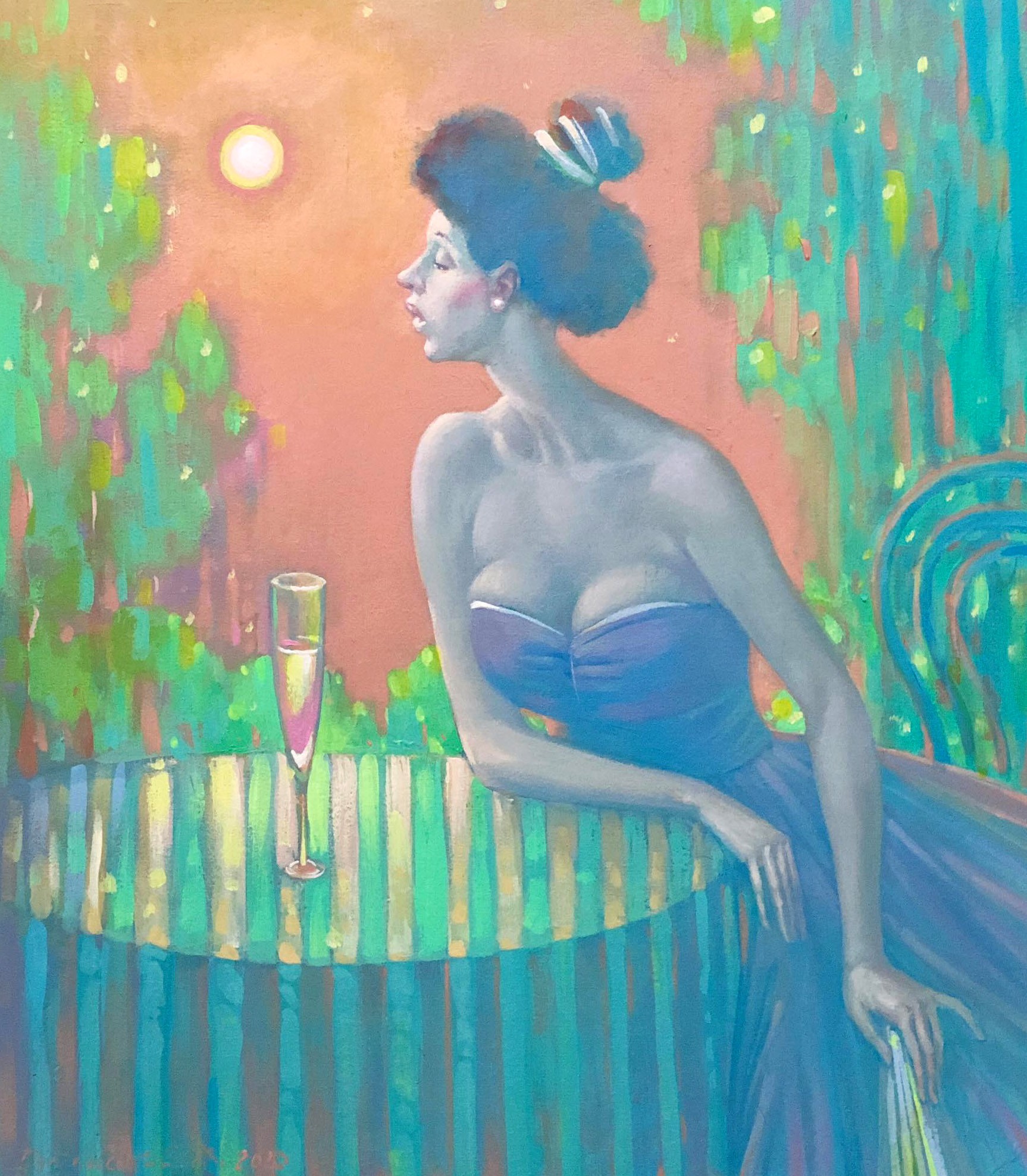 Butkovsky Nikolai, Girl at the table Butkovsky Nikolai, Girl at the table