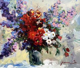 Gemälde, Morning flowers, Oksana Ivanyuk