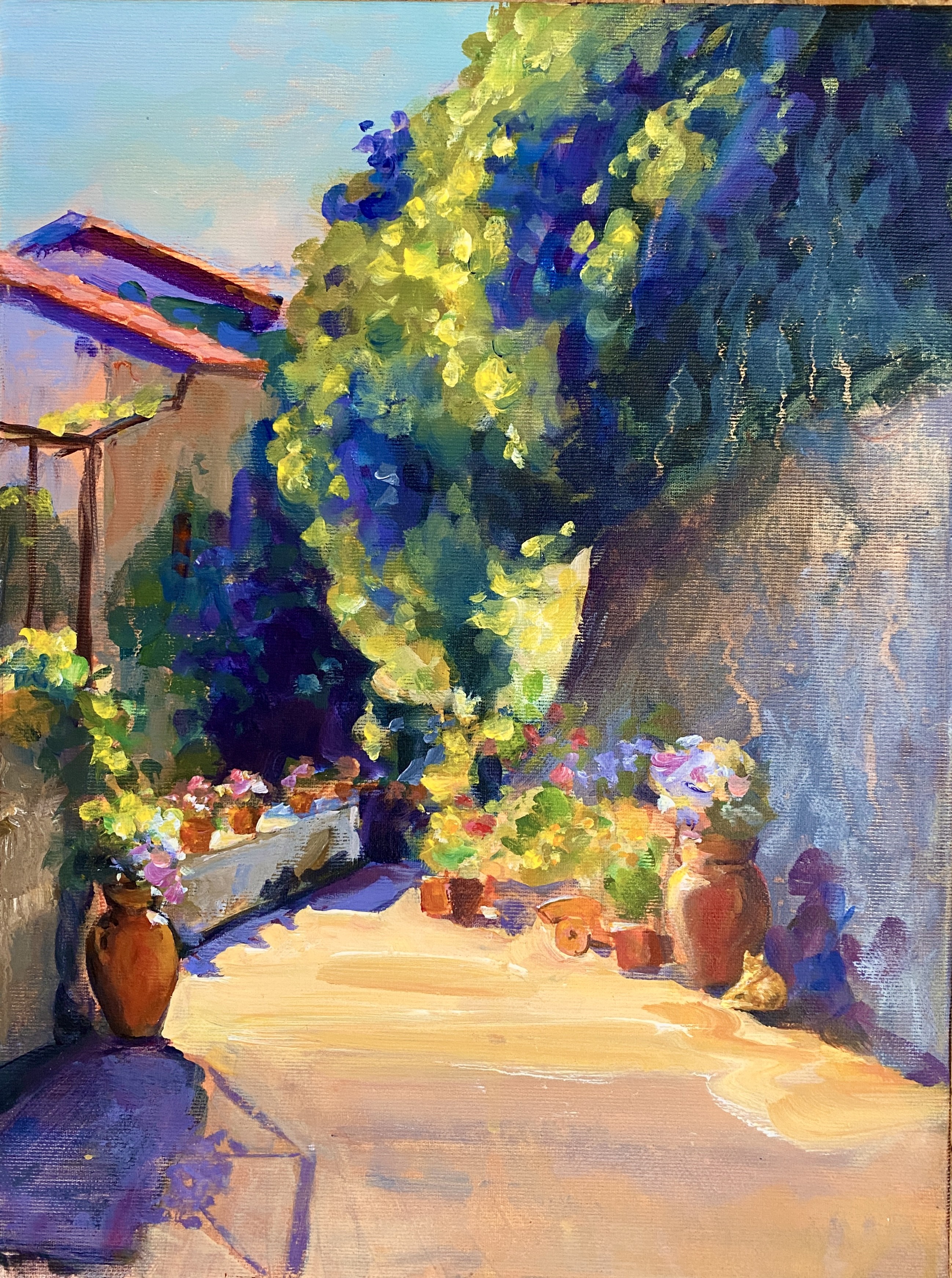 Anzhelika Muzychenko, Sunlit Cat in Tuscany Anzhelika Muzychenko, Sunlit Cat in Tuscany
