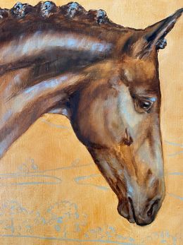 Painting, Elegance in Contemplation, Anzhelika Muzychenko