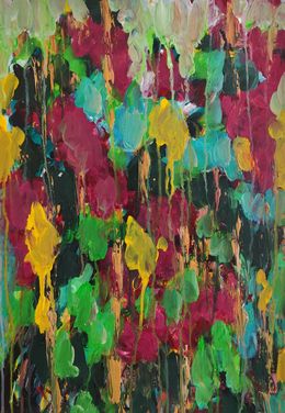 Painting, Spring rainbow fusion, Natalya Mougenot