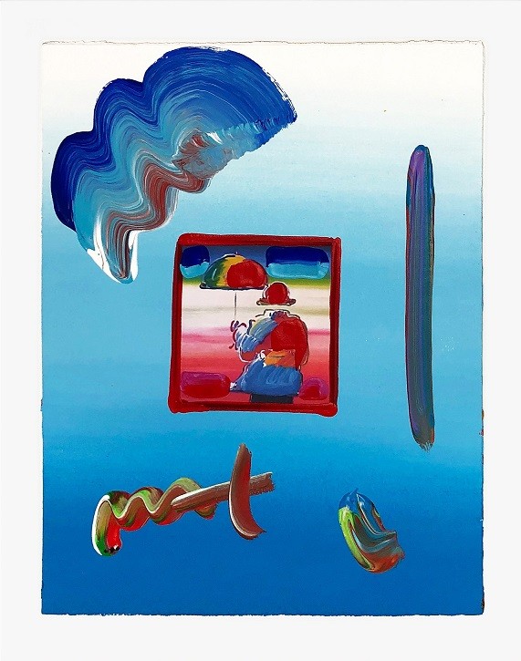 Peter Max, Umbrella Man Peter Max, Umbrella Man