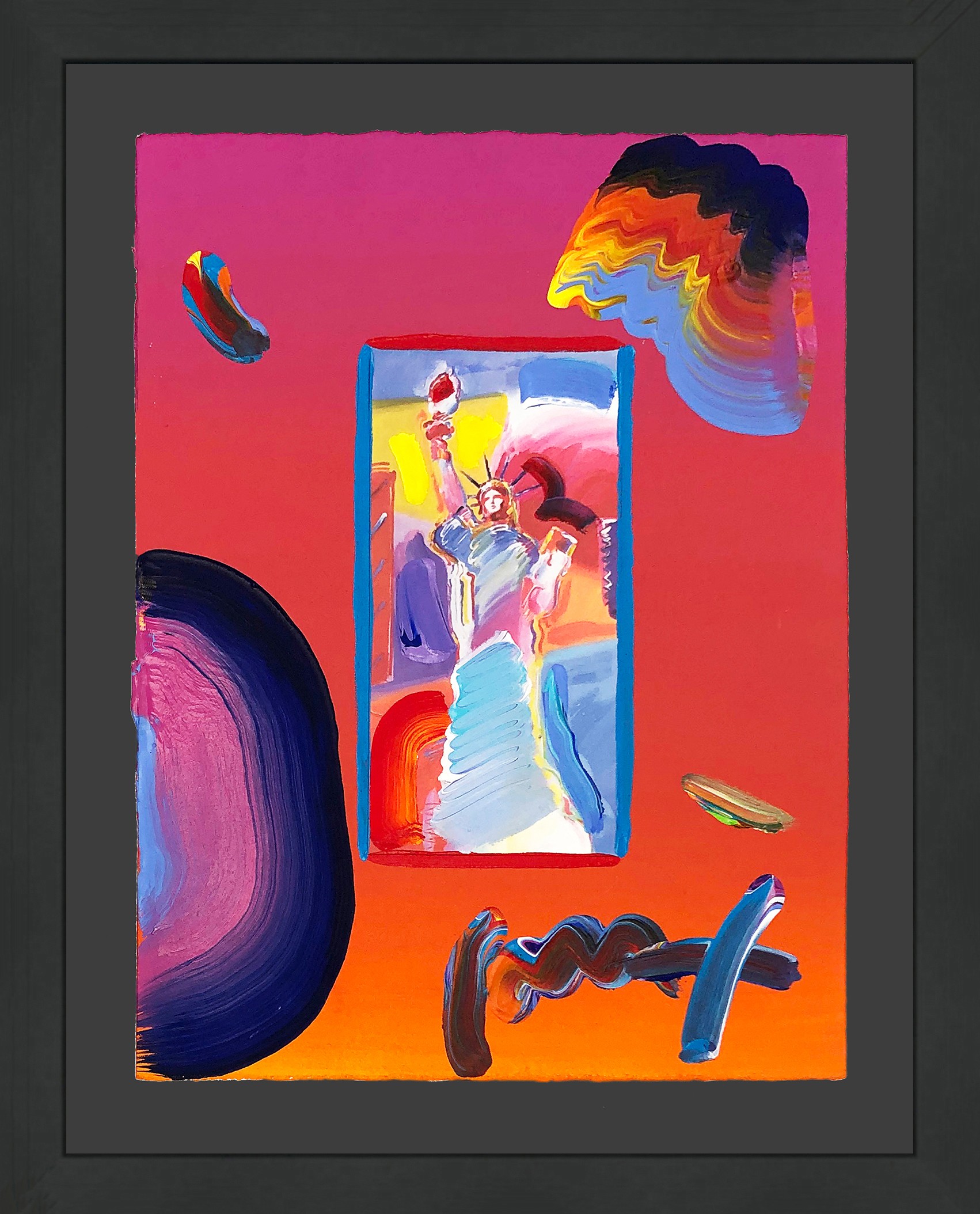 Peter Max, Statue of Liberty (unique mixed media on paper), 2009 Peter Max, Statue of Liberty (unique mixed media on paper), 2009