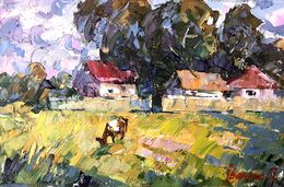 Painting, Near the yard, Ivanyuk Oleksiy