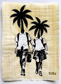Dessin, We Don't Need No Education (Papyrus), tizlu