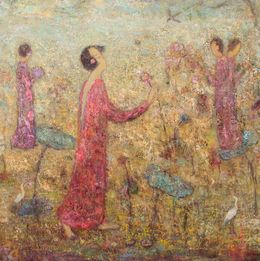 Painting, Jardin doré, Jia Juanli