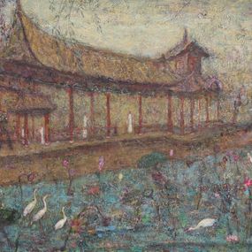 Gemälde, Le temple, Jia Juanli