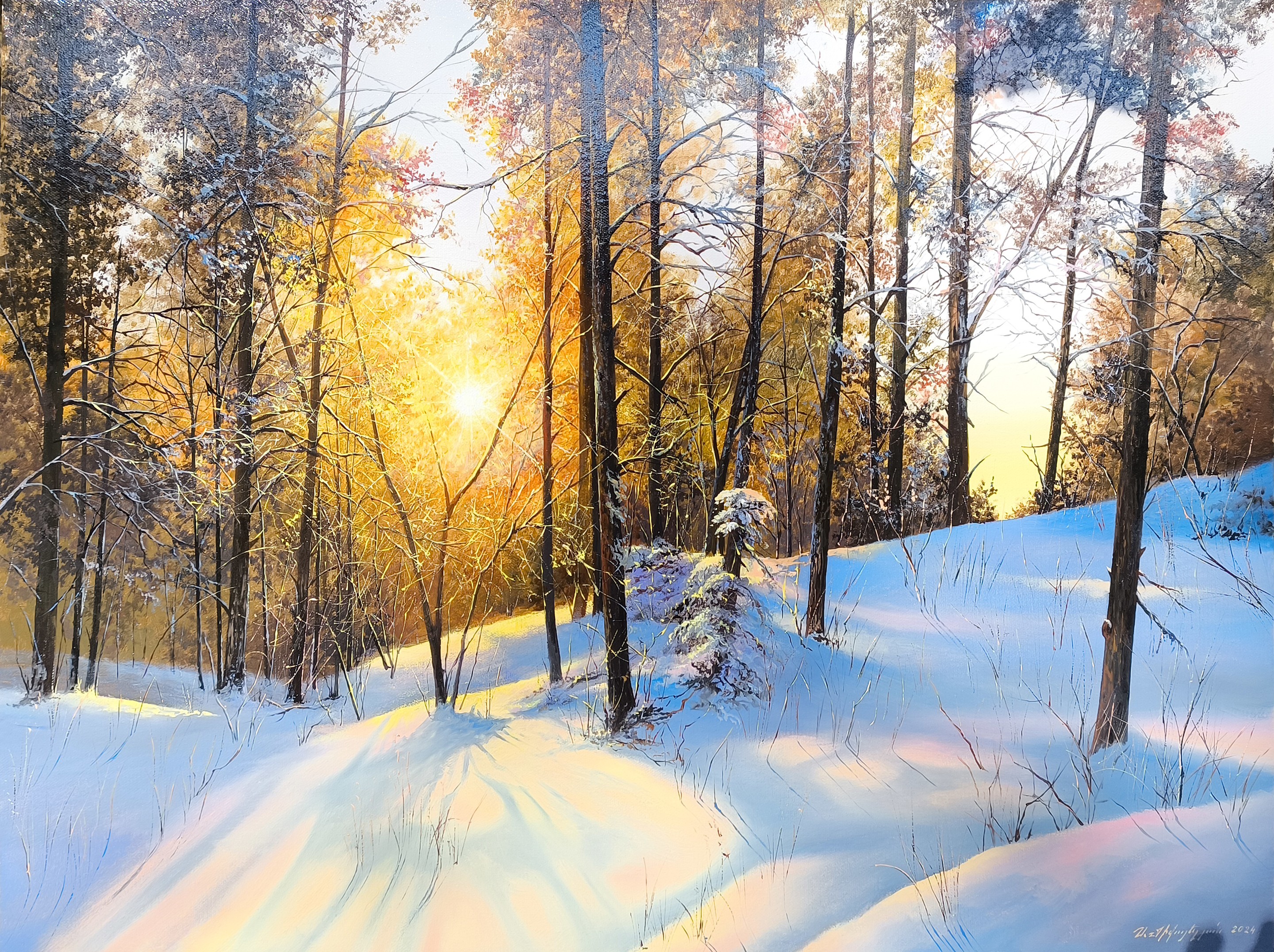 Sergey Miqayelyan, Snow-Covered Dawn Sergey Miqayelyan, Snow-Covered Dawn