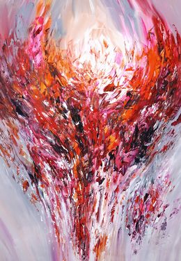 Painting, Magenta Red Energy M 1, Peter Nottrott