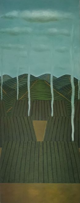 Painting, Cooking Smoke Curl Up in the Air, Lexi Caiqin
