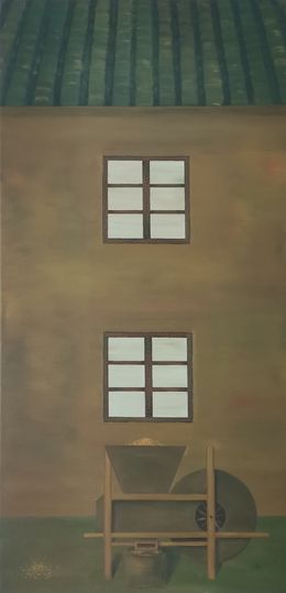 Painting, Drying Rice III, Lexi Caiqin