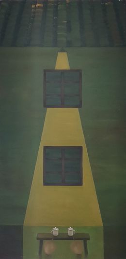 Painting, Enjoying the Cool and Chating at Night II, Lexi Caiqin