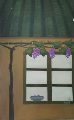 Painting, Grapevine in Front of the House, Lexi Caiqin