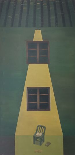 Painting, Night Reading, Lexi Caiqin