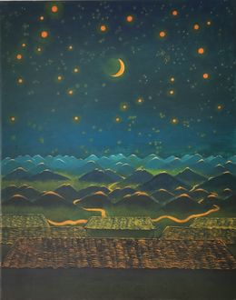 Gemälde, Starry Night, Lexi Caiqin