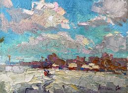 Gemälde, Winter distance, Oksana Ivanyuk