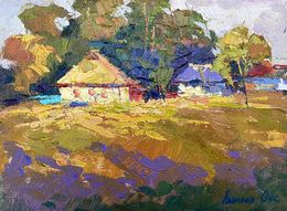 Painting, Crimson evening, Oksana Ivanyuk