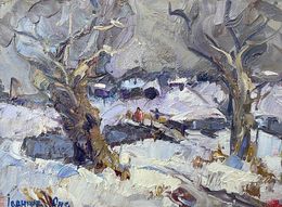 Painting, Winter silence, Oksana Ivanyuk