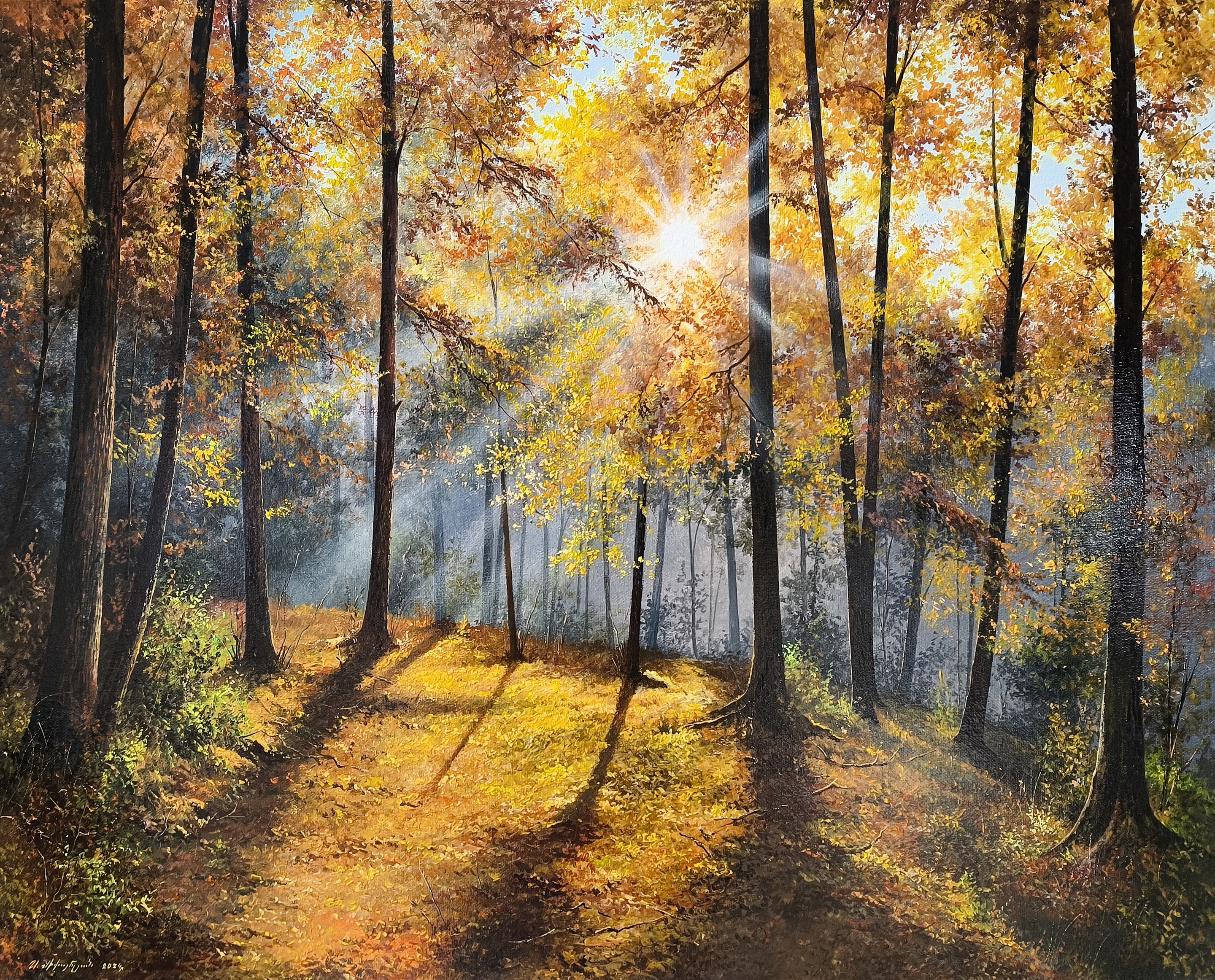 Sergey Miqayelyan, Embrace of Golden Autumn Sergey Miqayelyan, Embrace of Golden Autumn