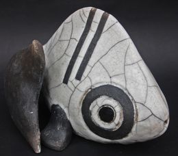 Skulpturen, Gros poisson raku, Changzheng Zhu