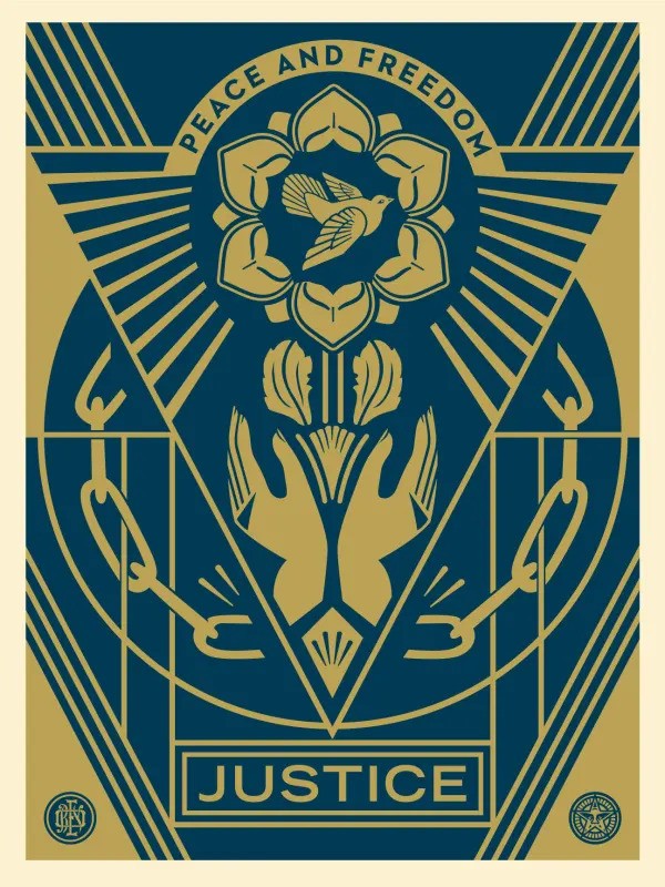 Shepard Fairey (Obey), Peace and Freedom Shepard Fairey (Obey), Peace and Freedom