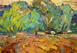 Painting, Red field, Ivanyuk Oleksiy