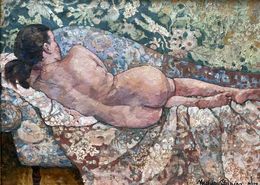 Painting, Art Deco model, Nadezda Stupina