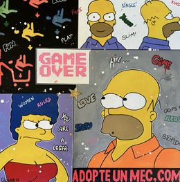 Painting, Game Over Omer, Claire D.