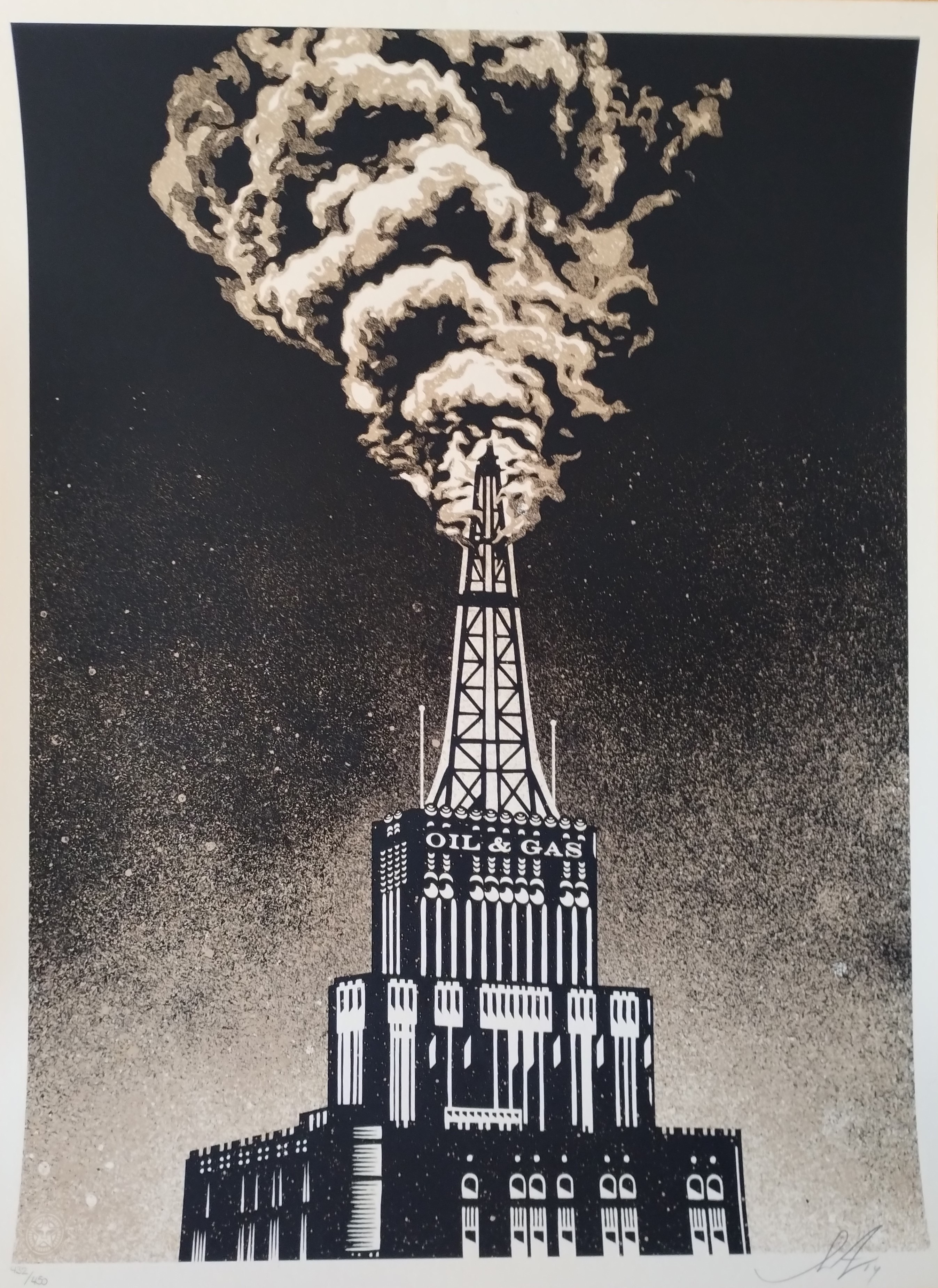 Shepard Fairey (Obey), Oil & Gas Building Shepard Fairey (Obey), Oil & Gas Building