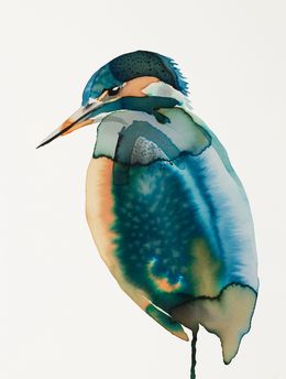 Painting, Kingfisher No. 3, Elizabeth Becker